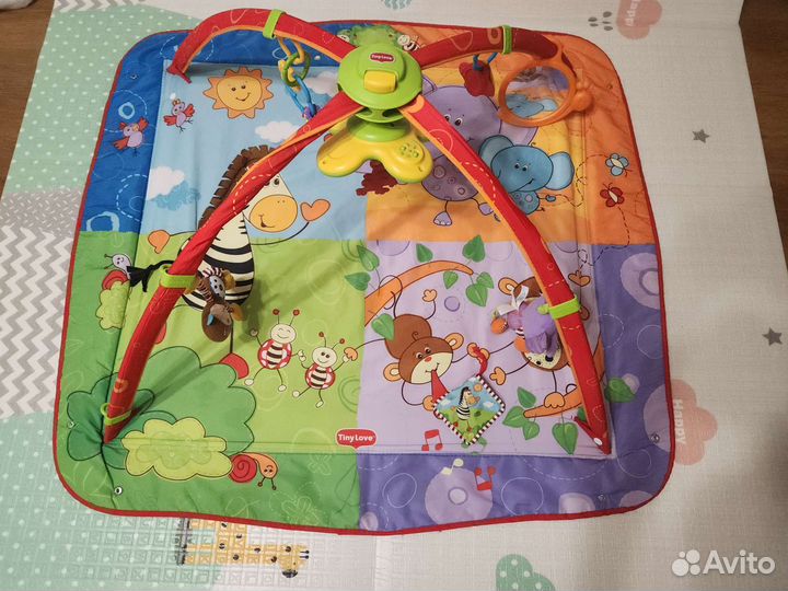 Развивающий коврик tiny love Разноцветное сафари