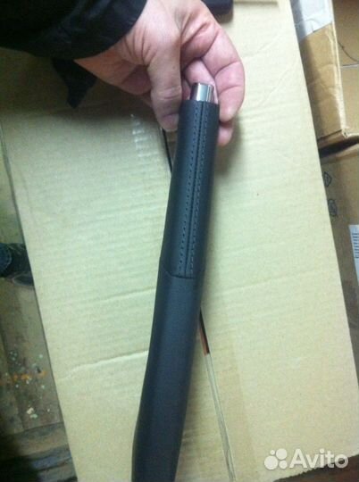 VW polo sedan кожаный ручник с хромированной кнопк