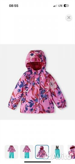 Зимний костюм для девочки lassie 98