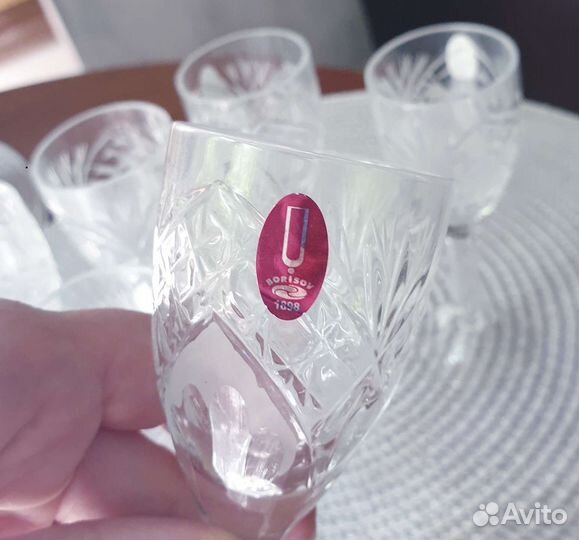 Рюмки на ножке хрусталь Борисов