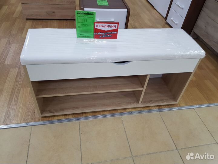 Обувница сонома белая