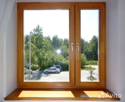 Коричневые пластиковые окна