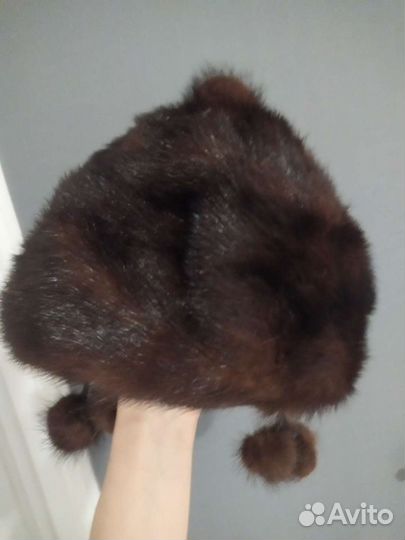 Шапка норковая женская