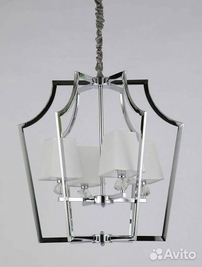 Подвесная люстра lumina deco Montero LDP 1249-4 CHR+WT