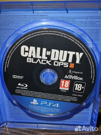 Call of duty black ops 3 ps4 диск