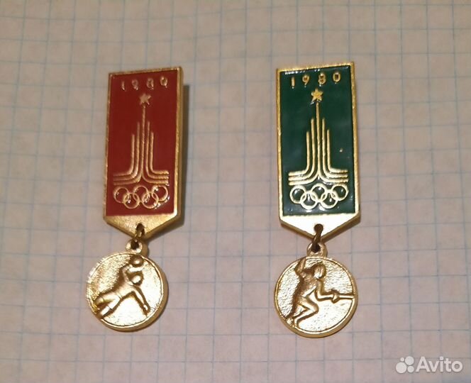 Значки Олимпиада 80