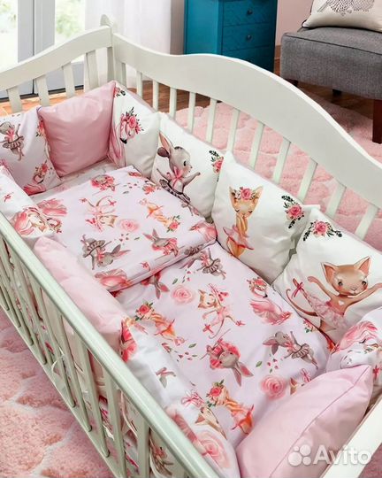 Бортики в детскую кроватку новые