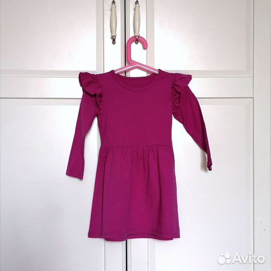 Платье для девочки sovalina размер 104 фиолетовое