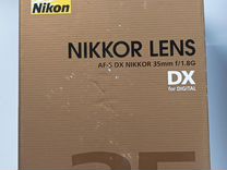 Объектив nikon 35mm f/1.8g af-s dx nikkor