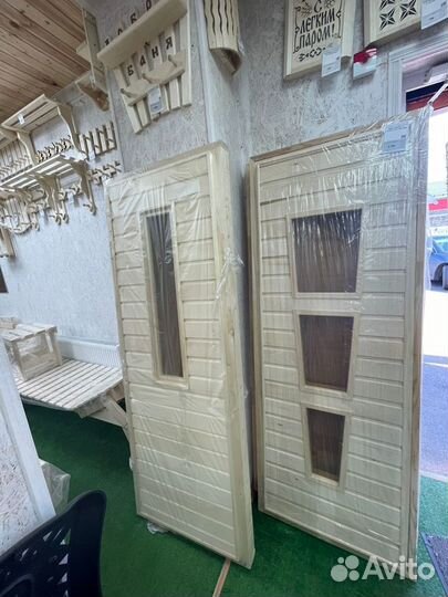 Двери деревянные для парилки