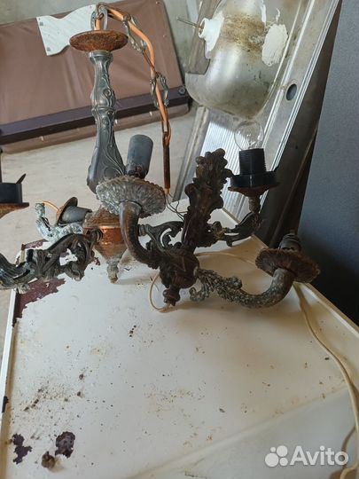 Люстры старинные под восстановление