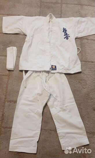 Костюм и защита для каратэ на 6-10 лет