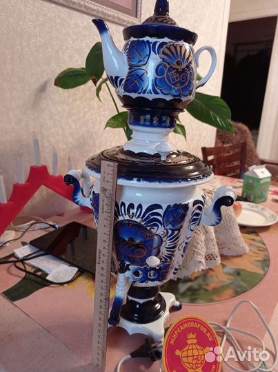 Самовар электрический под гжель