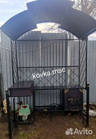 Мангал с крышей