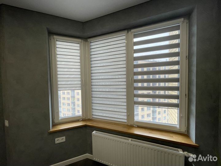 Рулонные шторы зебра