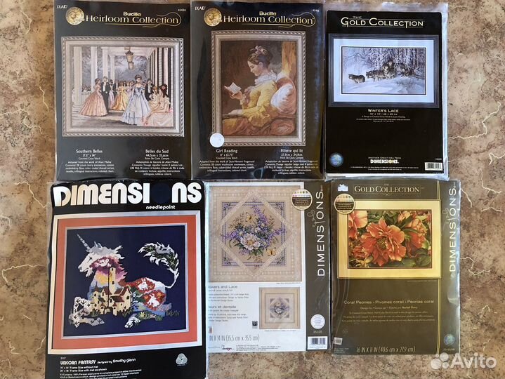 Наборы для вышивания крестом Dimensions и Bucilla