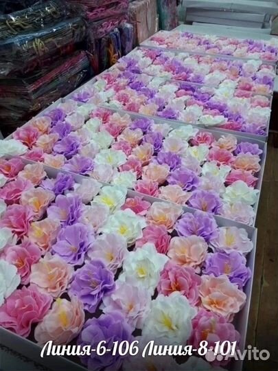 Мыльные цветы 50 шт