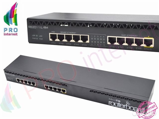 Маршрутизатор гигабитный Mikrotik RB2011il-RM