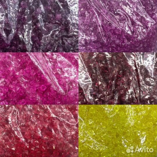 Акриловые бусины кубики для сумок 8 мм