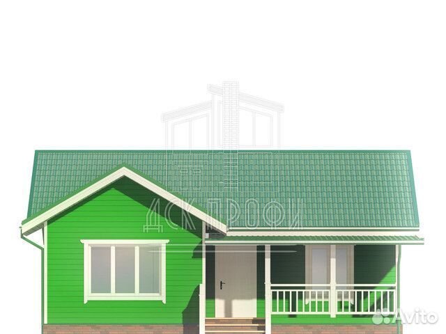 Каркасный дом под ключ 81м2 с террасой