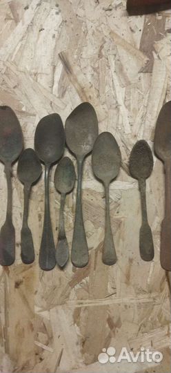 Ложка старинная латунная