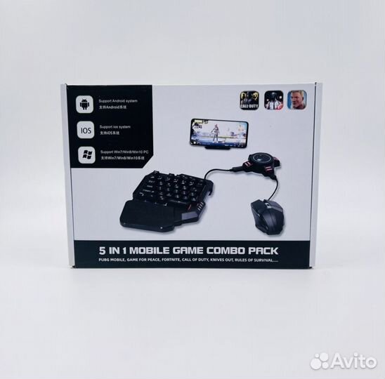 Геймпад для телефона Mobile Game Combo 5 в 1