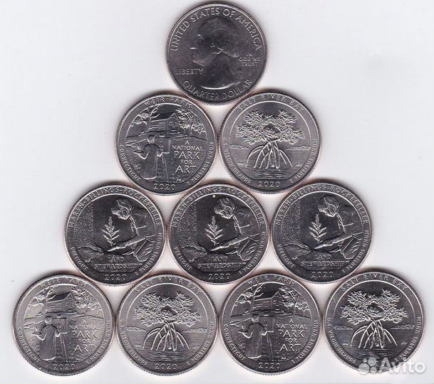 Монеты серии Национальные Парки и заповедники