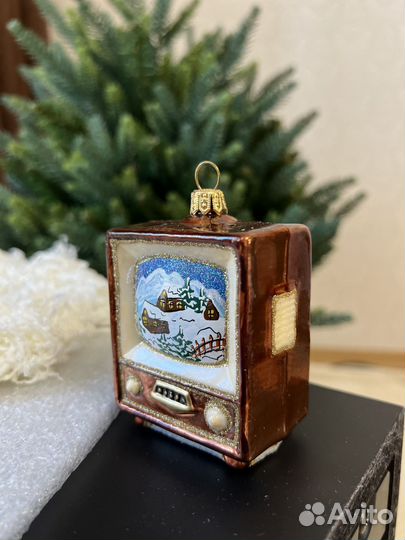 Ёлочная игрушка Телевизор Новогодний Польша