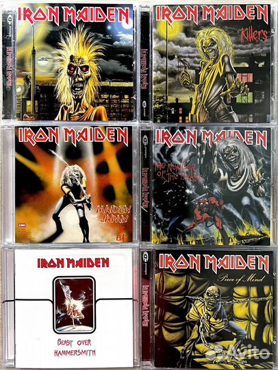 Музыкальные cd диски Iron Maiden есть все альбомы