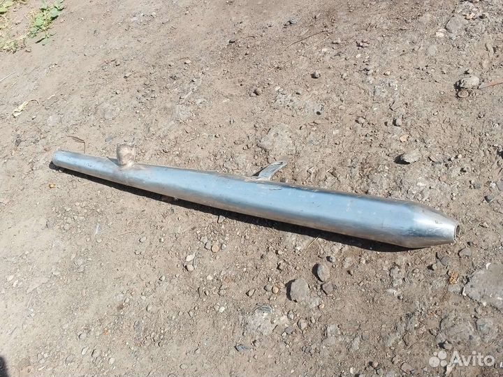 Правый кастомный глушитель из нержавейки Урал