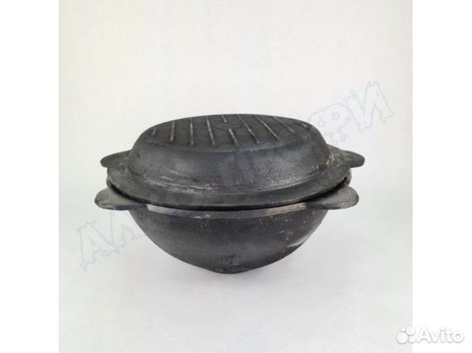 Сковорода - крышка для казана 12л чугунная