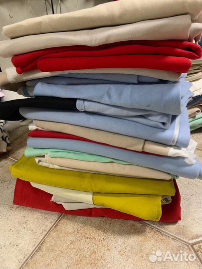 Ткань пальтовая разного вида лоскут