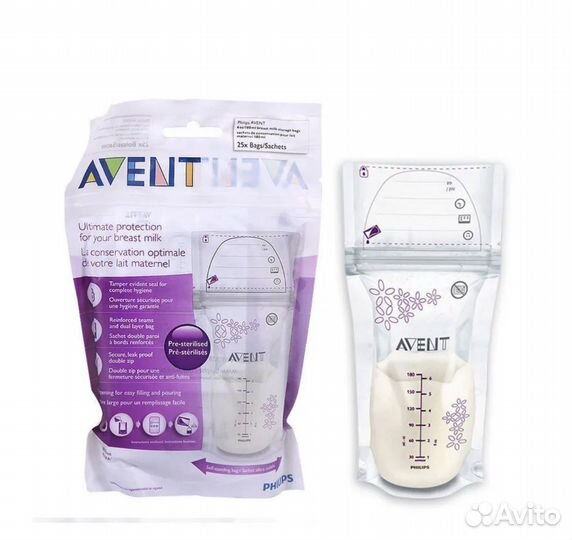 Avent пакеты для хранения грудного молока 180 мл