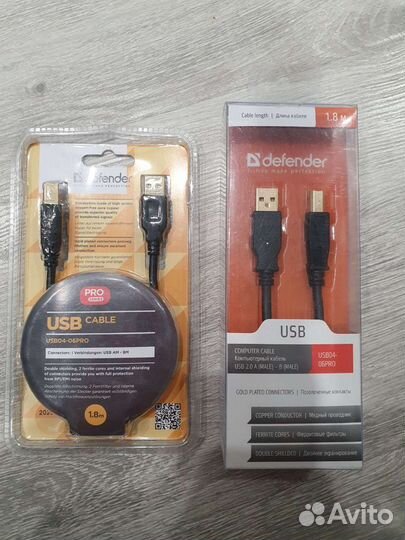 USB кабель A-B defender