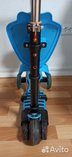 Самокат 3-х колесный со светящимися колесами