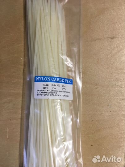 Стяжка кабельная 3,8х300мм