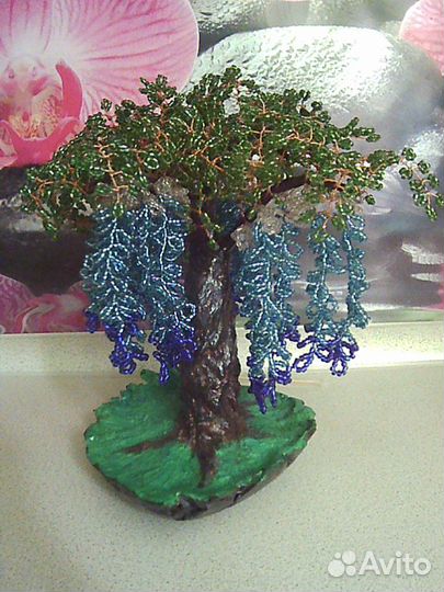 Бонсай Глициния из бисера