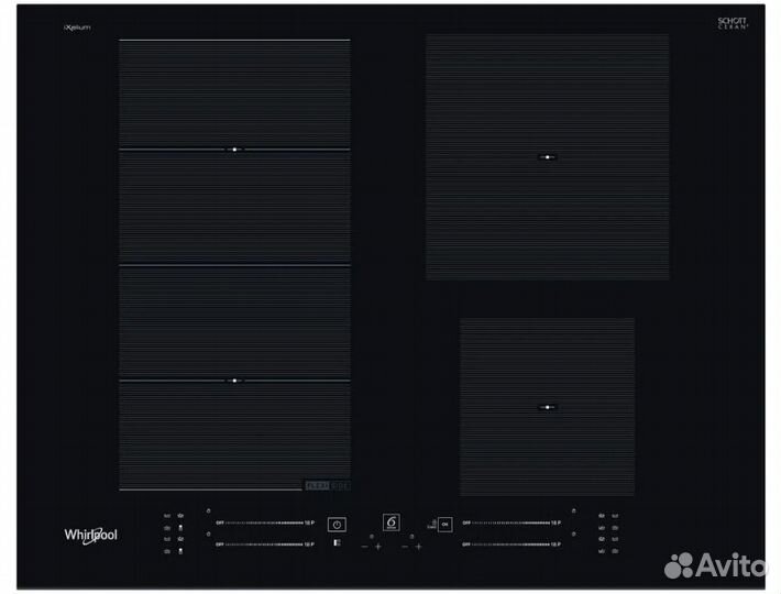Варочная индукция whirpool WF S9365 BF/IXL