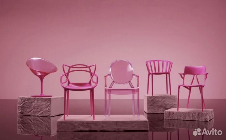 Kartell x Barbie кукольные стулья коллекционные