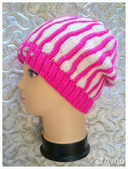 Шапка на девочку новая ручная работа