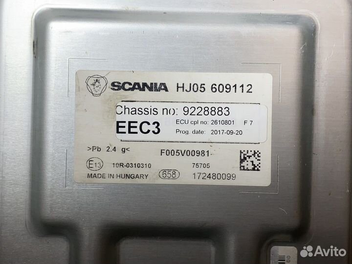 2846575 Блок управления ECU EEC3 Scania 6-series