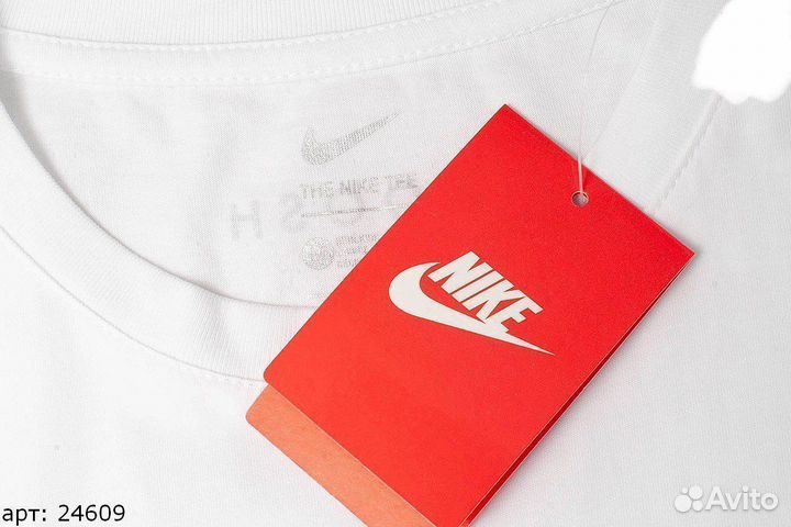 Футболка Nike big Swoosh белая