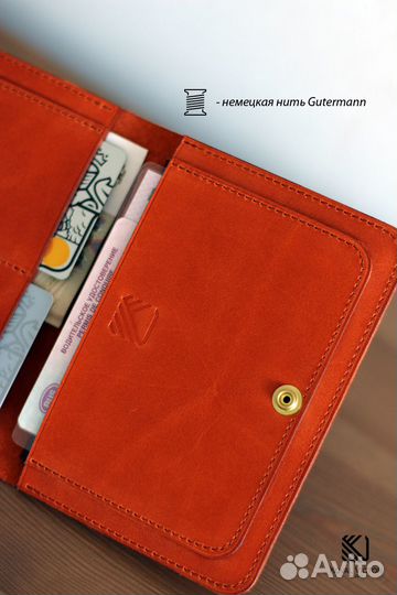 Обложка для документов натуральная кожа