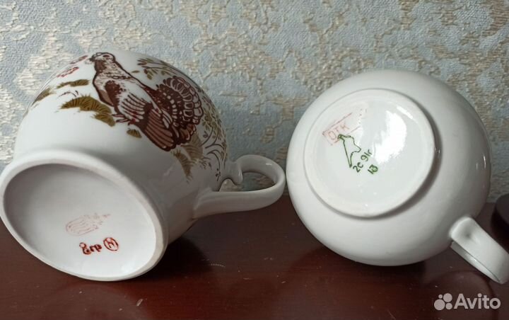 Винтажные молочники, сливочники. С глухарями. СССР