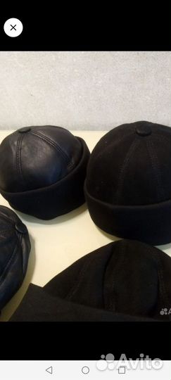 Шапка Новая Кожаная