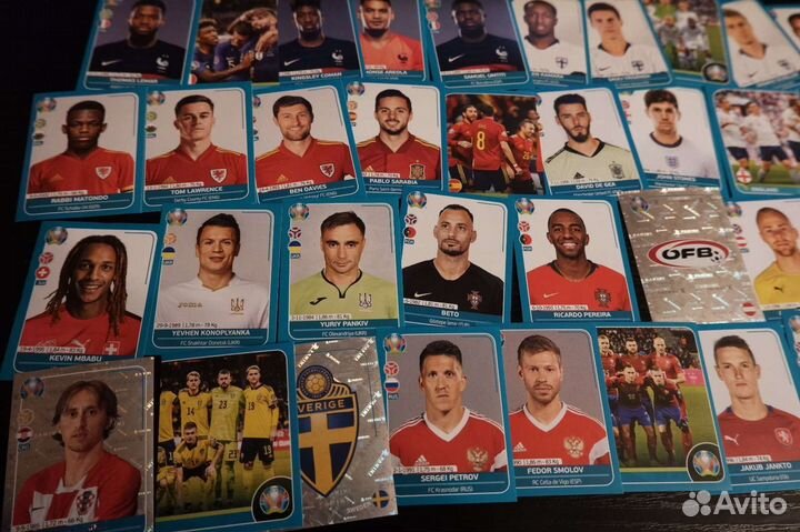 Panini uefa Euro 2020 без наклеек превью