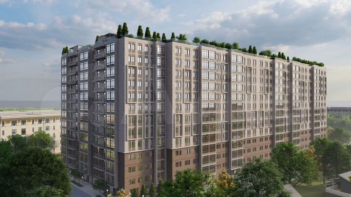 2-к. квартира, 54,6 м², 4/12 эт.