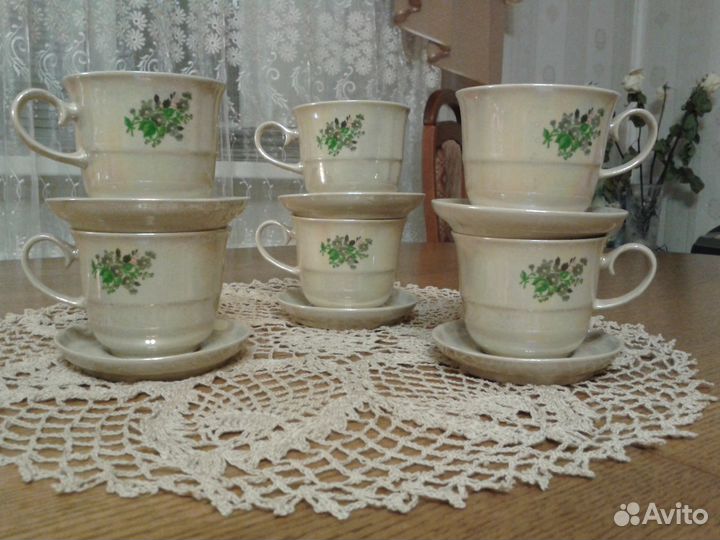 Новый перламутровый чайный сервиз