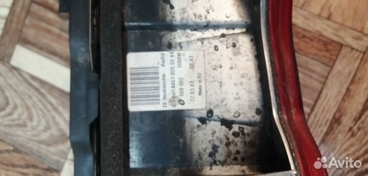 Smart Fortwo II, задний правый фонарь