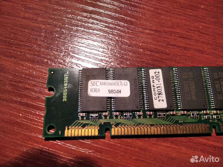 Оперативная память dimm sdram PC66 32 MB